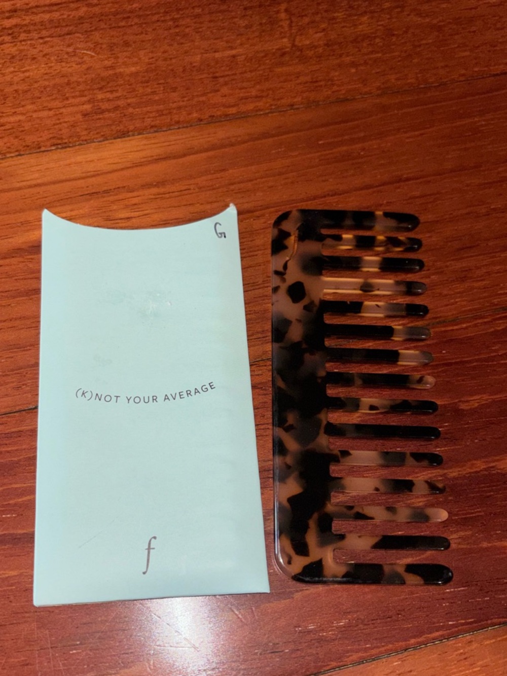 Tortoiseshell Wide Tooth Comb